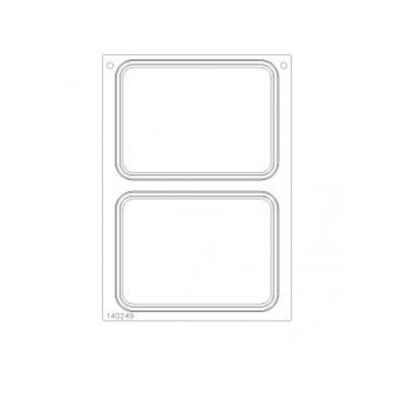 Cassette guide DF25/15 p. 2 raviers GN1/4